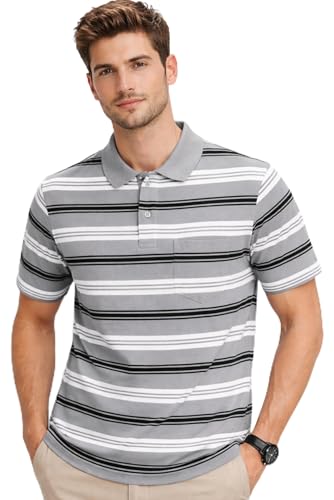 Image of SANE ORIGINALS Half Sleeve Polo T-Shirt for Men with Pocket || Stripe Collar and Pocket T-Shirt for Men Half Sleeves