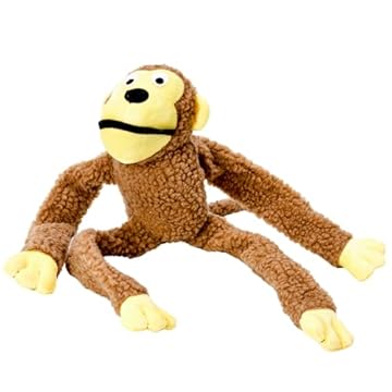 Chalesco Brinquedo Macaco Marrom Para Cães