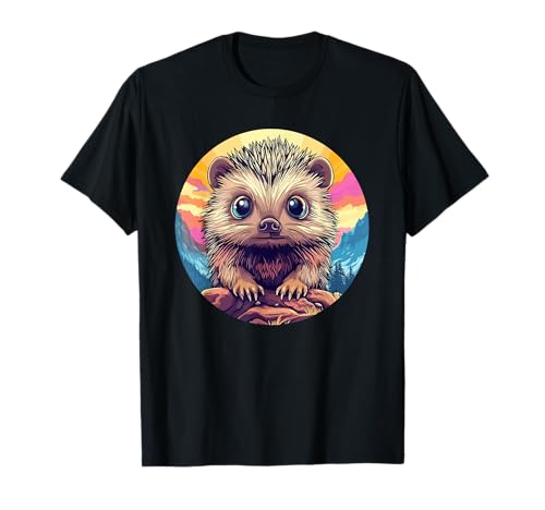 Ropa de Montaña para Hombre Marca Adorable Hedgehog Mountain Nature Art