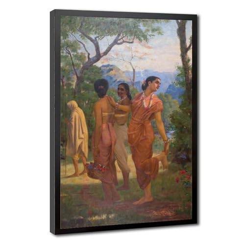 Impression toile Shakuntala Raja Ravi Varma au rendu artistique haut de gamme