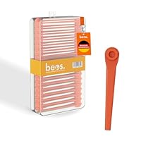 BEOS 100x Premium Ersatzmesser-Set für Gardena Rasentrimmer – Kunststoffmesser kompatibel mit Gardena AccuCut, Comfort Cut Li18/23R & LI18/23RO, EasyCut Li 18/23R, Turbotrimmer AccuCut 400 LI & 450LI
