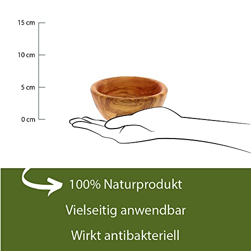 HOFMEISTER® Schale aus Olivenholz, Müslischale, Bowl für Müsli, Schüssel für Deko, 12 x 12 x 6,5 cm