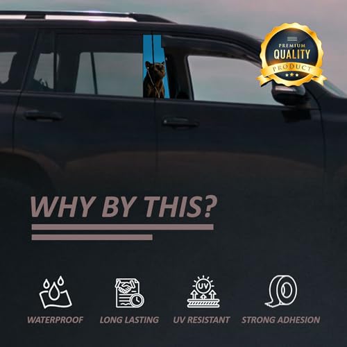 Image of Premium Car Pillar Self-Adhesive Printed Vinyl Sticker, Cool Boy Design, Vehicle Exterior Decor DIY Decal Accessory (J)