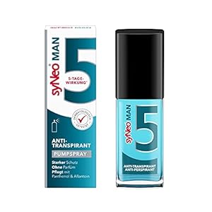 syNeo 5 MAN antitranspirant spray voor mannen, anti zweet deo anti-transpirant deodorant, 1 pakje (1 x 30ml)