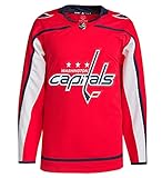 adidas Washington Capitals Primegreen Authentic Home Men's Jersey (54/X-Large) Red