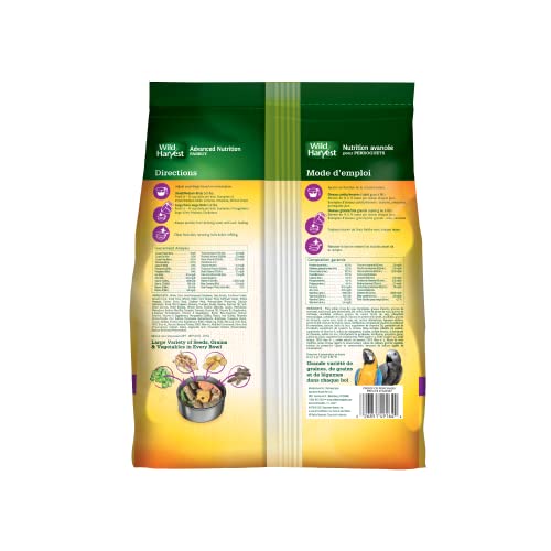 Wild Harvest Advanced Nutrition Diet Parrot 4lb