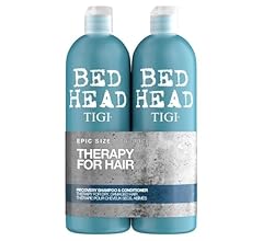 Bed Head by TIGI 750ml Recovery Shampoo and Conditioner Set - Deep Moisture, Salon-Pro, Shampoo and Conditioner for Dry, He…
