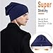 Slouchy Beanie for Women Cotton Beanies Hats Men Lightweight Soft Chemo Headwear Warm Skull Cap for All Seasons Dark Blue