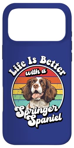 Vintage Retro Life Is Better With A Springer Spaniel Lover �X�}�z�P�[�X iPhone 17 Pro Max �p