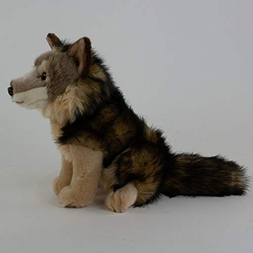 Teddys Rothenburg Kojote Kuscheltier Wolf sitzend 40 cm Plüschtier