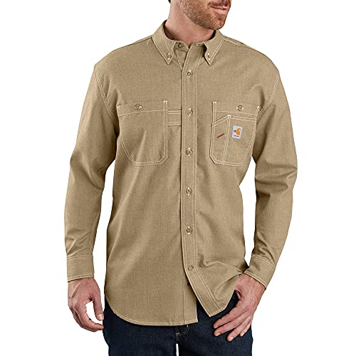 Image of Carhartt Men's Flame Resistant Force Original Fit Long-Sleeve Shirt