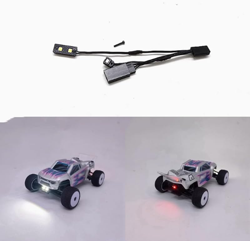 RC Front and Rear Lights Kits for Losi 1/28 Micro-T 2WD RC Car Specialty Headlight Taillights Set