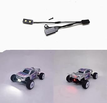 RC Front and Rear Lights Kits for Losi 1/28 Micro-T 2WD RC Car Specialty Headlight Taillights Set
