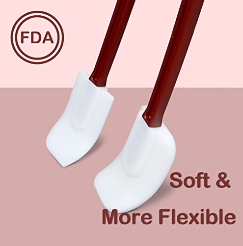 Mytasuy Silicone Spatulas Heat Resistant,Heavy Duty Rubber Spatulas Silicone Commercial , Commercial Silicone Spatulas Set For Kitchen Use, Silicone Cooking Utensils Sets Of 2 (13.5 Inch) #TOP3