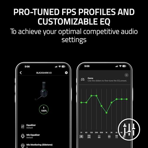 Image of Razer BlackShark V3 Wireless Gaming Headset for Xbox: 50mm Drivers - Super Wideband Mic - 2.4 GHz, Bluetooth, USB - Works with PC, Mac, PS5, Nintendo Switch, Smartphone - Long Battery Life - Black