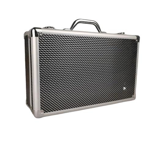 Caja resistente al agua maletín de aluminio con asa portátil