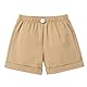 FYMNSI Dschungel 1. Erster Geburtstag Party Kleidung für Baby Jungen Giraffe Baumwolle Kurzarm Fliege Strampler Body Y-Rücken Hosenträger Shorts Bekleidungsset Safari Wald Fotoshooting Khaki 3er Set