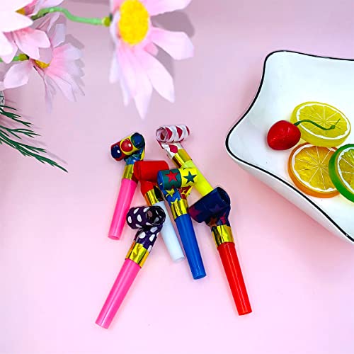 Party Blower, 100Pcs Noise Makers Party Favors,Blowouts Noisemakers Funny Party Blowouts Musical Blowres Horns Whistles Party Noisemakers For Birthday Sporting Events New Years Party Favor Supplies #TOP2