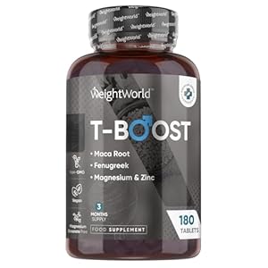 Testosterone Supplements for Men – 180 Vegan Tablets (3 Months Supply) – 12 Well-Known Ingredients Like Maca, Fenugreek, Zinc, Magnesium, Vitamin D, D-Aspartic & Selenium – Test Boosters for Men