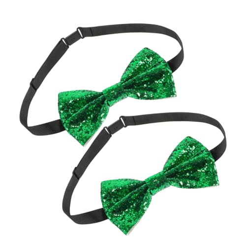 Veemoon Sparkling Graduation Bow Ties Set Glitter Bowties for Men's Parties Carnival Celebrations