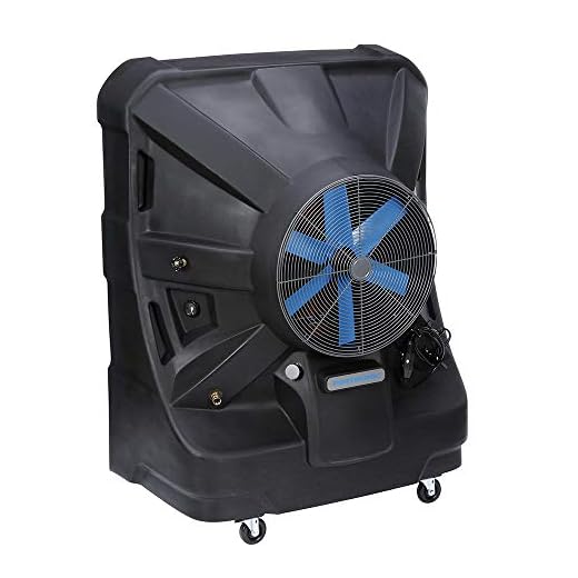 Portacool PACJS2501A1 Jetstream 250 Portable Evaporative Cooler, Black