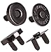 MINI SKATER Round Magnetic Snaps Bag Button Clasps Closure Purse Handbag Washer Nickel， 6-Pack (18mm, Black)