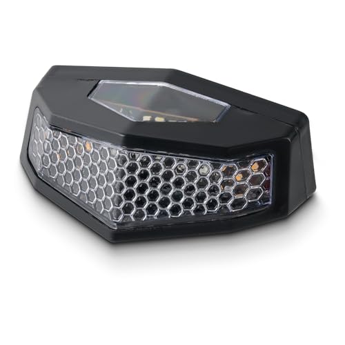 Riloer Moto LED 12V clignotants feu de stop, éclairage de plaque d'immatriculation étanche, feu arrière intégré, feu arriere moto