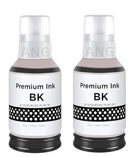 Image of ANG GI 71 Ink for Canon Printer G1020 G1730 G1737 G2020 G2021 G2060 G3020 G3730 G3770 G4770 (GI 71 Ink Black 2 Pcs)