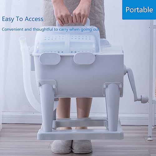 Nln Hope GT-1 Portable Hand-Operated Drum Washing Machine, Non-Electric Manual Clothes Washer Dehydration thumb #4