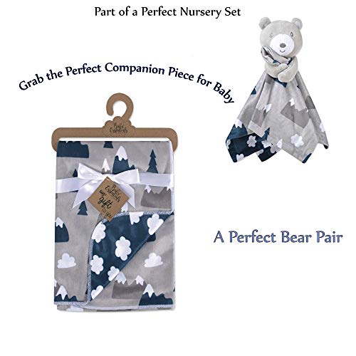 Image of Baby Essentials Sherpa Fleece Baby Blanket 35x30 - Super Soft, Warm Reversible Baby Blankets for Newborns, Infants, Toddlers, and Nursery