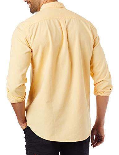 Camisa Básica Manga Longa Oxford Color, Reserva, Masculino, Amarelo, M
