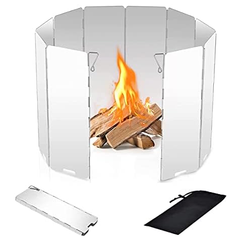 Dingzing 10 Placas Parabrisas Plegable para Camping Cocina Cover
