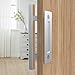 Orgerphy Stainless 12 Inch Square Shape Sliding Barn Door Pull Handle | Stainless Heavy Duty Solid Steel Gate Handle | for Barn Door Gates Garages Sheds