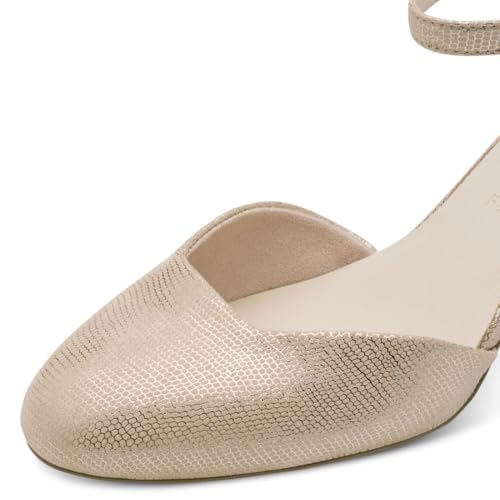 Tamaris Damen Pumps Textil, metallic, 38 EU – Ansicht 4