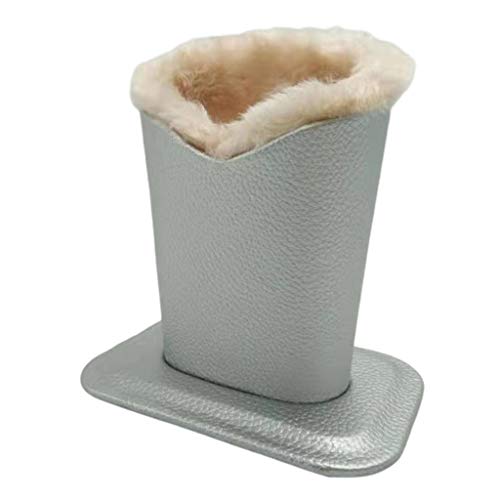 Pacote de 2 Porta-óculos de Pelúcia Porta-óculos Forrado de Couro PU
