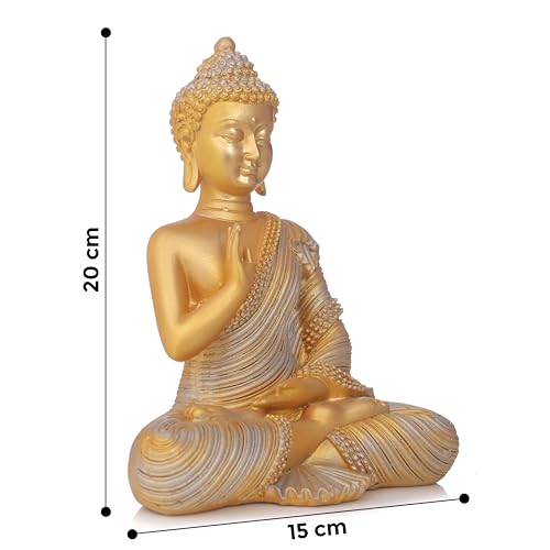 Swadeshi Decors New 21 Centimetre Meditating Sitting Buddha Statue showpiece Idol Home Decor Items for Living Room and Gifts Buddha Idol for Home & Office Decor 9 41EUUw5WdjL