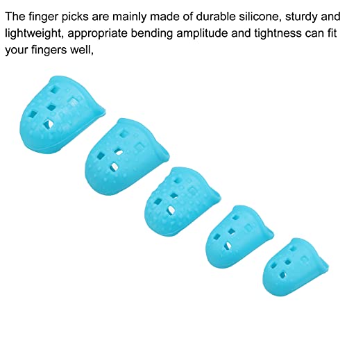 sourcing map Finger Médiators Guitare Médiators Doigt Pointes Protecteurs L M S XS XXS Dimension Bleu Paquet de 40 - Les Beatles, Paul McCartney, John Lennon, RIngo Starr, George Harrison sourcing map Finger Médiators Guitare Médiators Doigt Pointes Protecteurs L M S XS XXS Dimension Bleu Paquet de 40 – Image 5