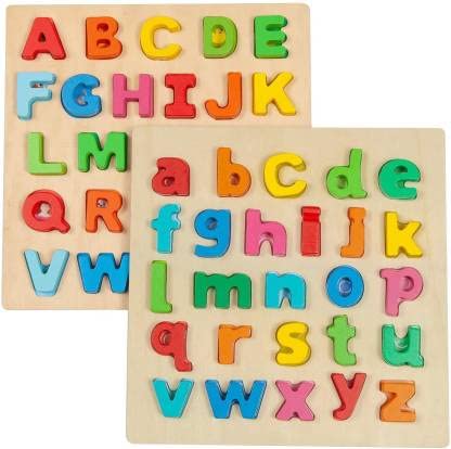 Authfort Wooden Alphabet Puzzle for Toddlers, Lowercase and Uppercase Letters, Alp0habet Puzzles for Preschool Boys and Girls (B09NNWWJW5) Amazon Price History, Amazon Price Tracker
