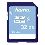 Hama - 32GB SDHC, 32768 MB, Secure Digital High-Capacity (SDHC), 22 MB/s, 15 MB/s, Negro