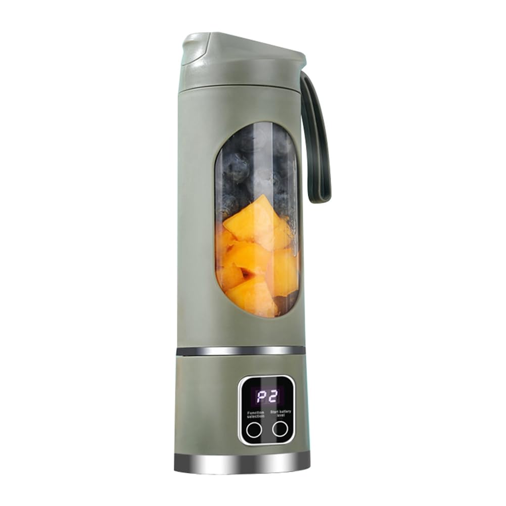Torribala Licuadora Portátil Exprimidores Eléctricos Mezcladores de Frutas Batidor Recargable por USB Mini Licuadora Exprimidor Personal 12 Cortador 3 Engranajes B