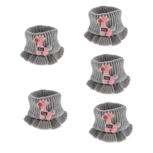 Bufanda infantil cuello chicos chicas bufanda de punto para bebe gris