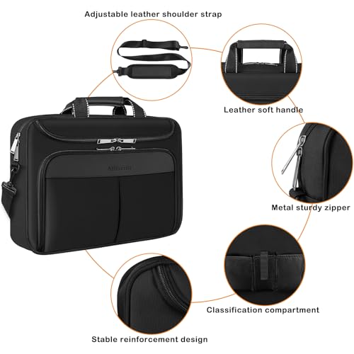 Maletín para portátil 17-17.3 pulgadas impermeable negro miniatura 5