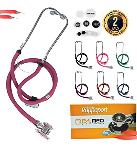 Estetoscopio Medico Duplo Adulto Pediatrico P A Med (Vinho)