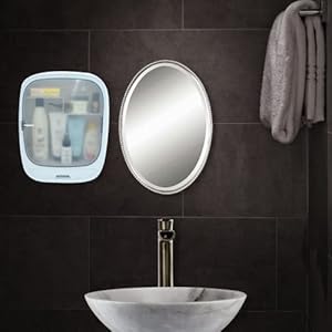 GALOOF Multipurpose Bathroom Cabinet | New Look and Modern Cabinet with Megnatic Door Lock and Toothbrush Holding Drawer for Home and Office (Grey, Plastic) GALOOF Multipurpose Bathroom Cabinet | New Look and Modern Cabinet with Megnatic Door Lock and Toothbrush Holding Drawer for Home and Office (Grey, Plastic)