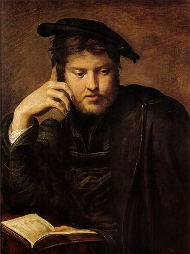 Impression d'art L'homme au livre Parmigianino pour la décoration de salon