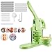 Produktbild VEVOR Buttonmaschine Knopfmachermaschine Badge Punch Press 75 mm rund, Pinmaker mit 100 Knopfteilen & Kreisschneider & Zauberbuch & verstärkter ergonomischer Griff, DIY Badge Press Machine Grün