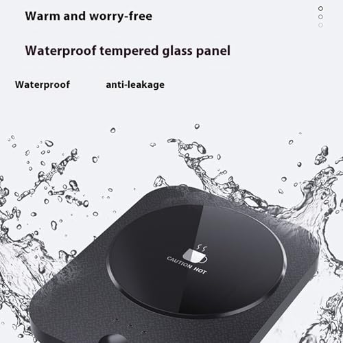 Coffee Mug Warmer Heating Temperature Coffee Cup Warmer for Desk 3 Temp Settings with Ceramic Cup Electric Beverage Ceramic Mug Heating Pad for Office