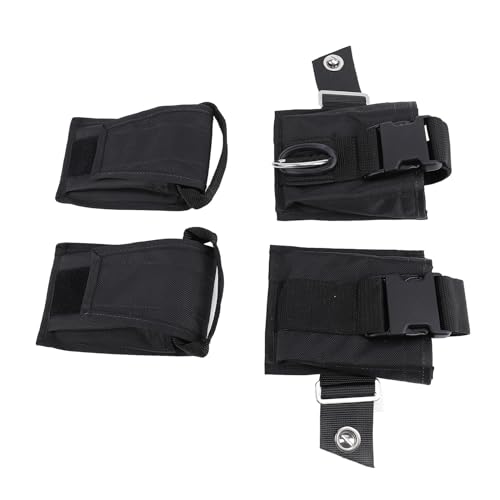 Bolsillo para pesas de buceo ajustable con gancho y bucle para cinturón de lastre de buzo 2