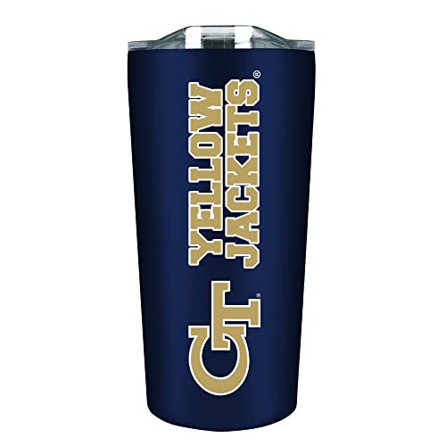 The Fanatic Group Georgia Tech Double Walled Soft Touch Tumbler, Design-1 - Navy