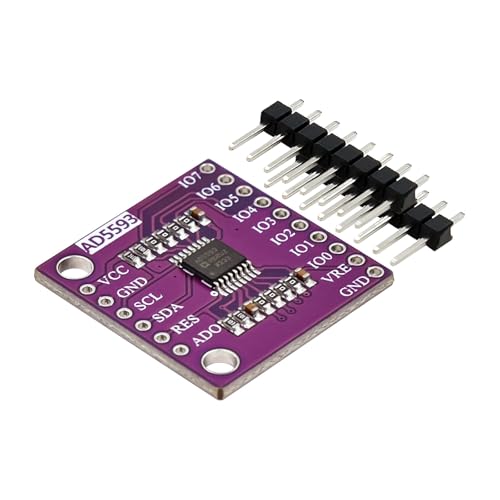 Convertisseur AD5593 programmable 12 bits avec 8 canaux i2c pour acquisition